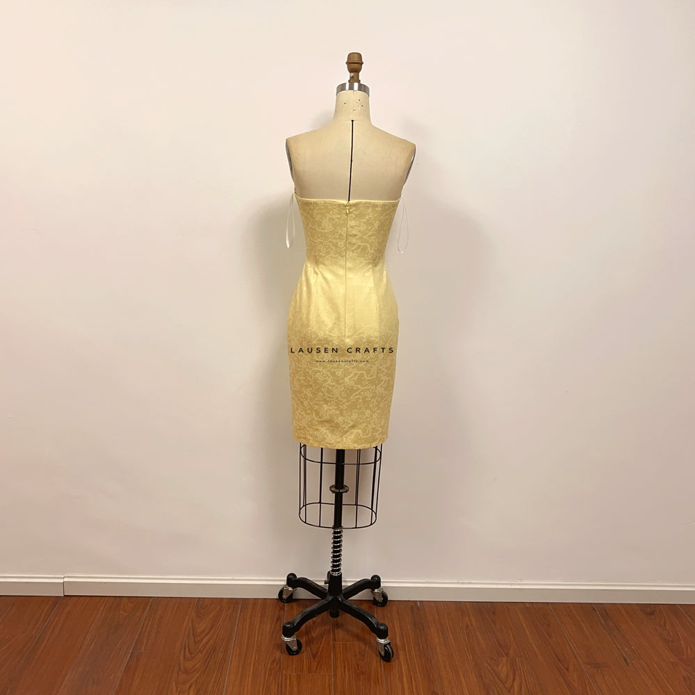 Rachel Green Yellow Embroidered Dress Friends TV Show – LausenCrafts