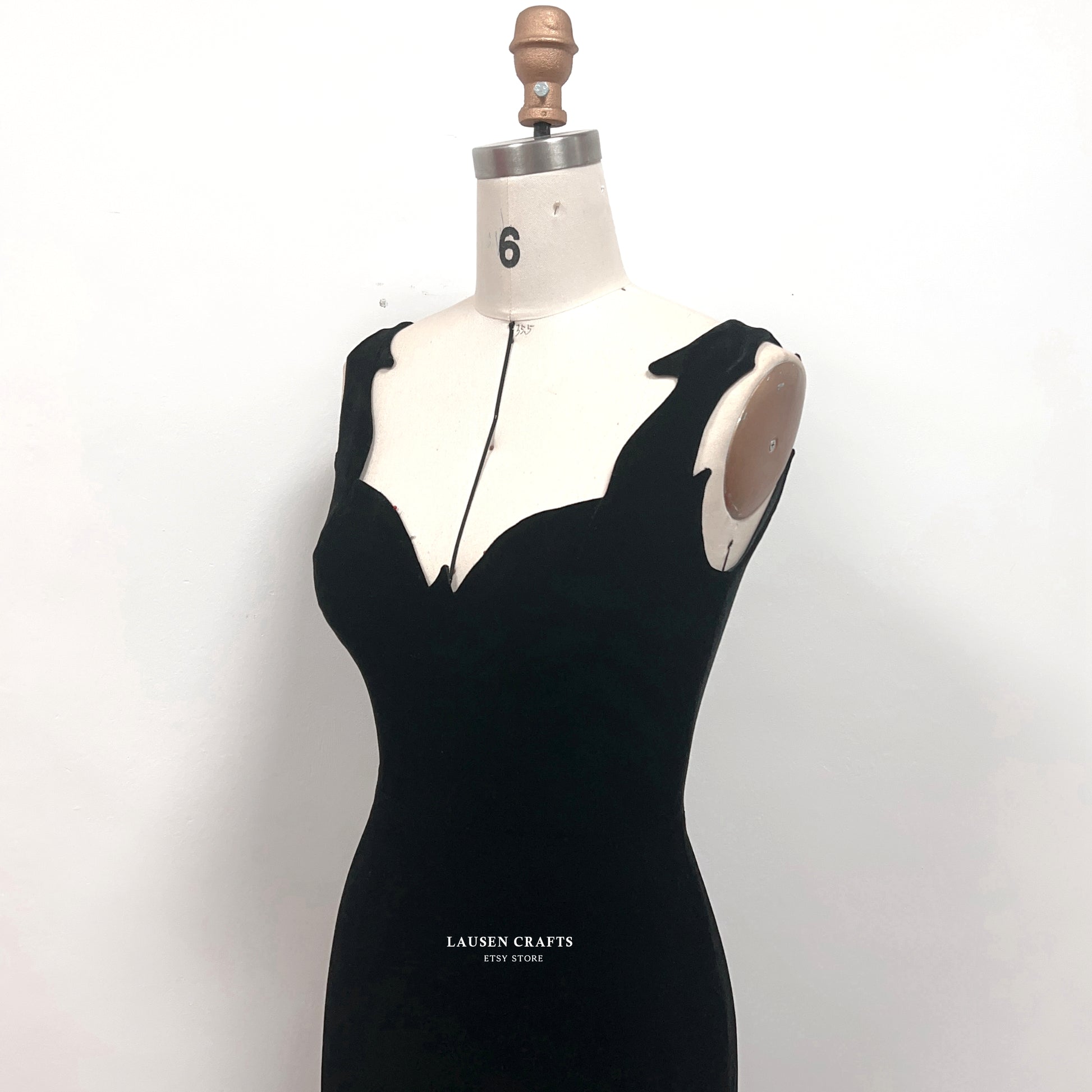 rosemary clooney black dress white christmas Rosemary Clooney Black Velvet 1950s Evening Dress White Christmas Cost – LausenCrafts