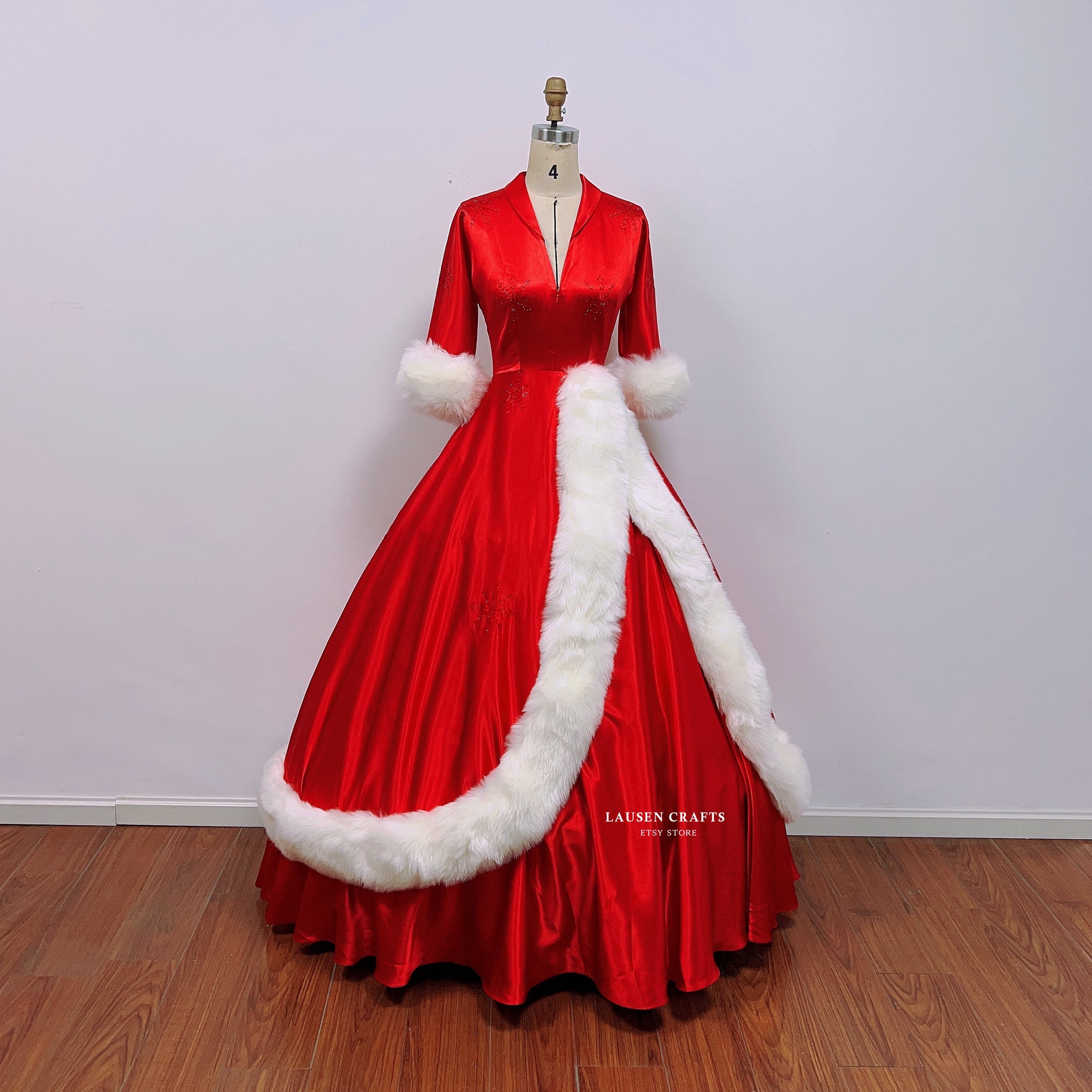 Christmas dress white best sale