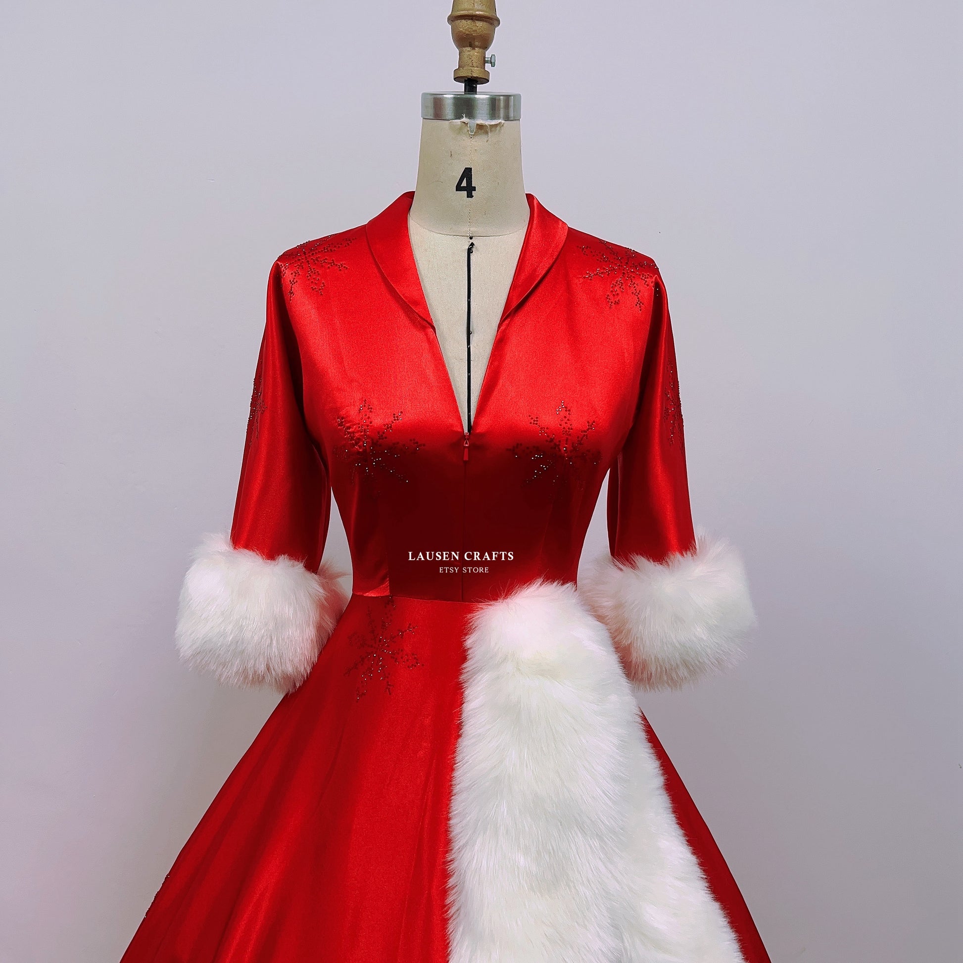 Rosemary Clooney as Betty Haynes Red Dress White Christmas Costume – LausenCrafts Rosemary Clooney as Betty Haynes Red Dress White Christmas Costume – LausenCrafts