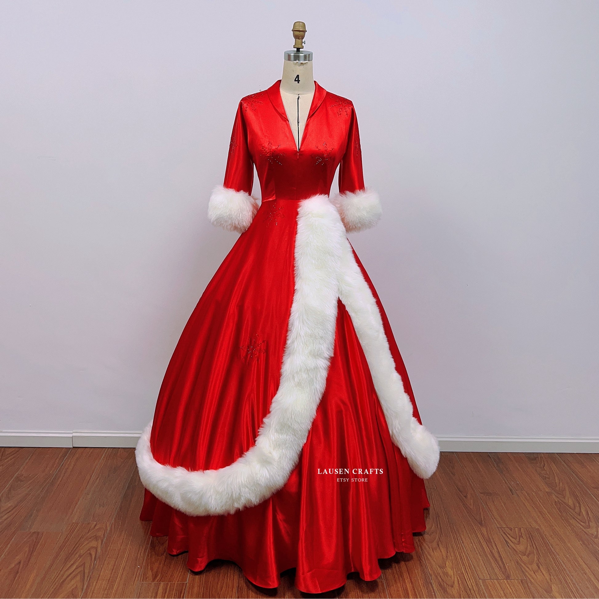 rosemary clooney white christmas red dress pattern The White Christmas Red Ballgown Costume
