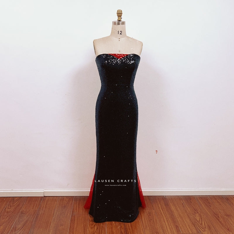 Rosemary as Betty Haynes Black Sequin Dress White Christmas Costume – LausenCrafts