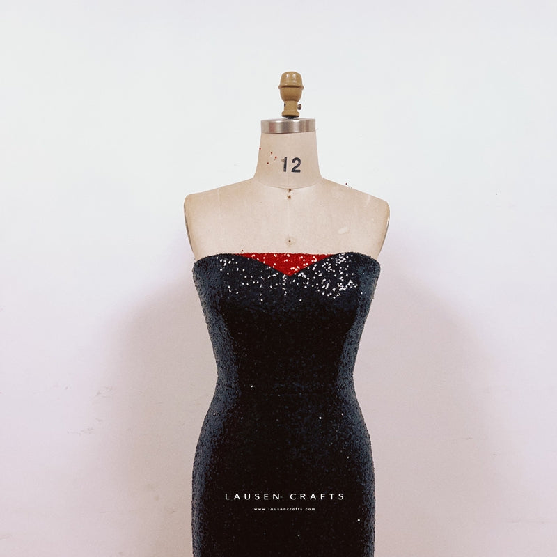 Rosemary as Betty Haynes Black Sequin Dress White Christmas Costume – LausenCrafts Rosemary as Betty Haynes Black Sequin Dress White Christmas Costume – LausenCrafts