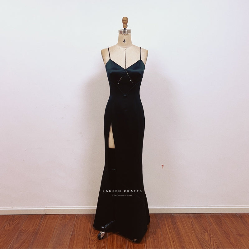 Selena Gomez Inspired Black Prom Party Dress Revival Tour LausenCrafts Selena Gomez Inspired Black Prom Party Dress Revival Tour LausenCrafts