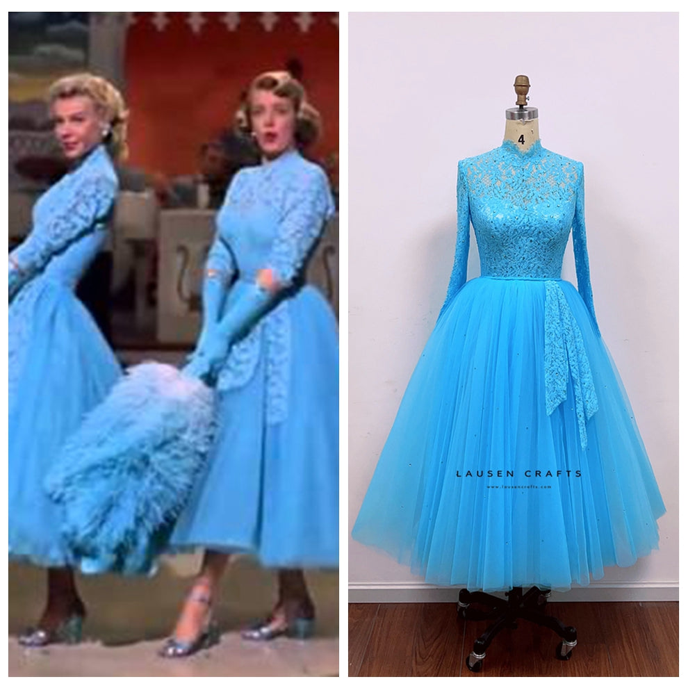 white christmas sisters dress Judy and Betty Haynes Blue – LausenCrafts 10 Bump Friendly Dresses no-returns:2025-09-18_2027-10-13 Size (US):9