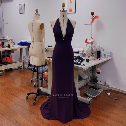 Eva Green as Vesper Lynd Purple Dress Casino Royale Bond Girl Costume