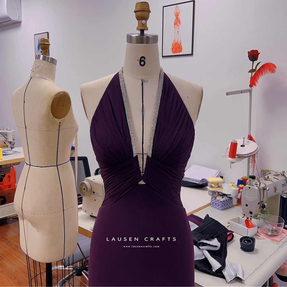 Eva Green as Vesper Lynd Purple Dress Casino Royale Bond Girl Costume LausenCrafts Eva Green as Vesper Lynd Purple Dress Casino Royale Bond Girl Costume LausenCrafts