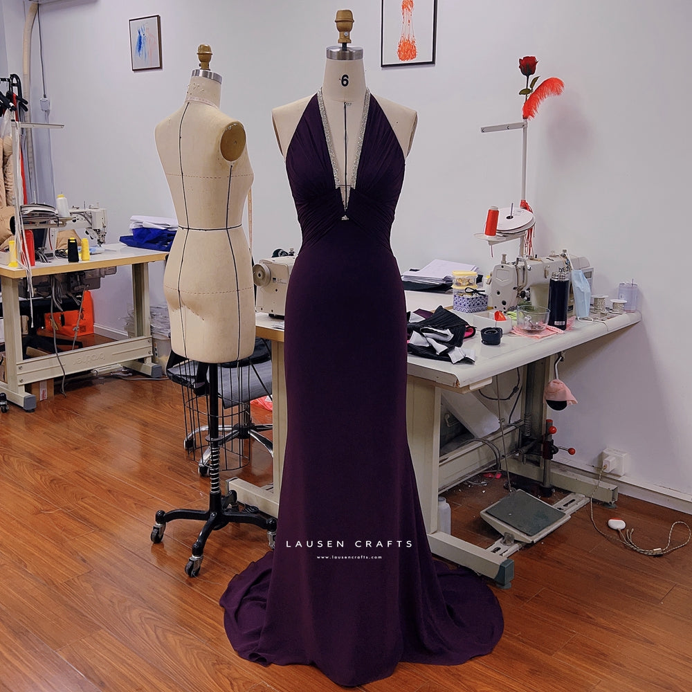 Eva Green as Vesper Lynd Purple Dress Casino Royale Bond Girl Costume LausenCrafts Eva Green as Vesper Lynd Purple Dress Casino Royale Bond Girl Costume LausenCrafts