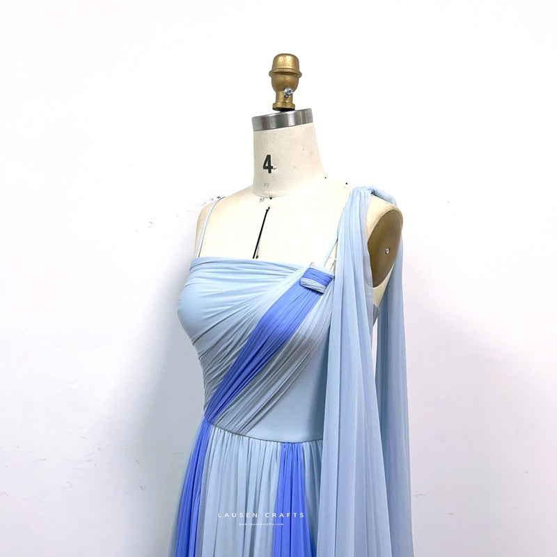 Grace Kelly Inspired Blue Dress To Catch a Thief 1950s Movie Costume